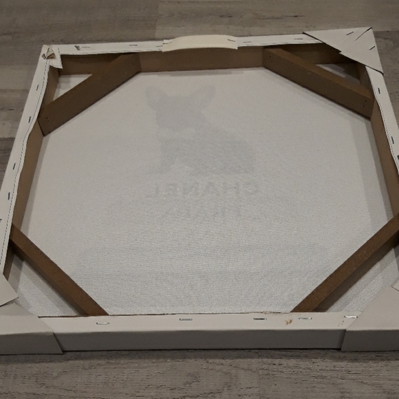 Designer French Bulldog Ford YSL Dior Framed Canvas Chanel Wall Picture Art New - Picture 8 of 8